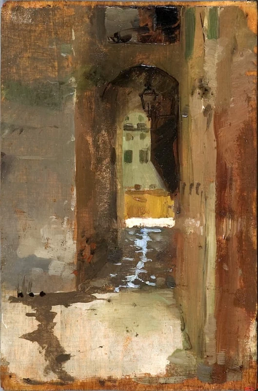 José Garnelo y Alda - Passaggio romano